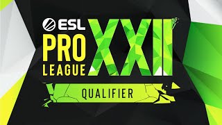 ESL Pro League Season 22 Closed Qualifiers EU - Day 2 - Stream D