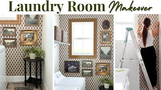 LAUNDRY ROOM MAKEOVER | Laundry Room Decorating Ideas | Budget Laundry Room DIY