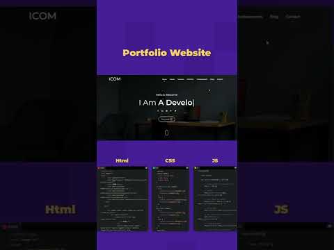 Portfolio Website | HTML CSS JavaScript | Codebyansh | #shorts #portfoliowebsite  #codebyansh