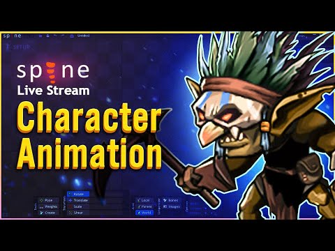 Spine 2D Game Character Animation - Live 02/12/2022