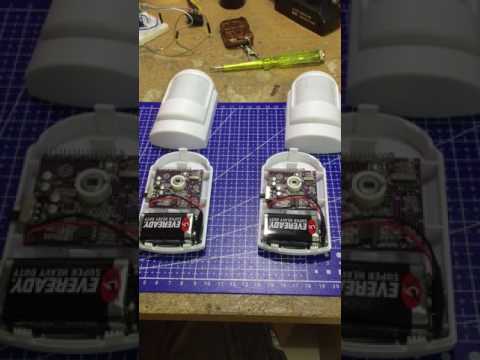 wireless PIR motion sensor faulty