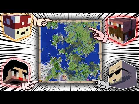 全員のリス地が違う世界で1時間以内に合流せよ Part2【マイクラ】