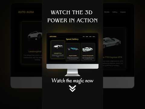 Styled in the Future. Built for Speed #WebDesign  #3DWebsite #ScrollMagic #CarWebsite  #ModernUI