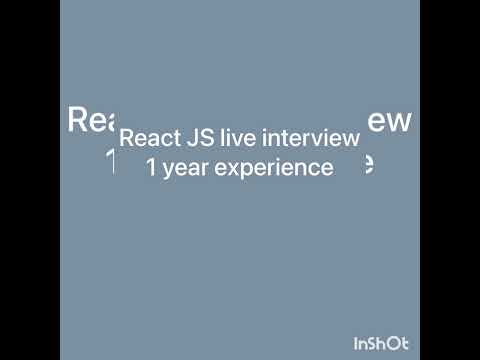 React js live interview 1|| technical interview| rejected| 1 year expery