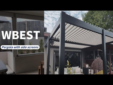 Pergola with side screen-best idea for pergola build