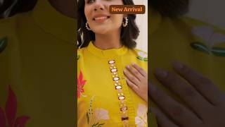 Trendy coord set with mirror work💛 #coordset #cordsets #mirrorwork #ytshorts #shortvideo #shorts