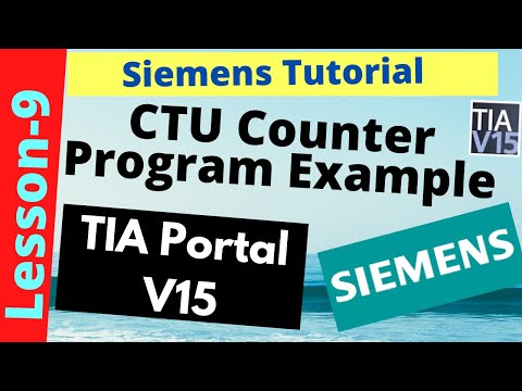 Siemens PLC Programming Tutorial || CTU Counter Program Example || TIA Portal