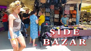 TURKISH BAZAR SIDE Antalya Türkiye | Shopping in Side Turkey. Replica Bazaar #side #turkey