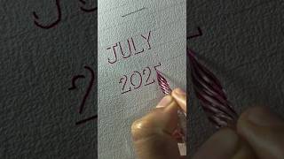 JULY 2025 in 3d shadow lettering #3d #lettering