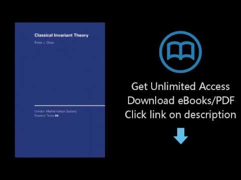 Download Classical Invariant Theory (London Mathematical Society Student Texts) [P.D.F]