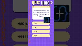 Do you know the new telemedicine cpt codes for 2025?  ﻿#cpcexamtips  ﻿#cpcexam  #quiz  #medicalcoder