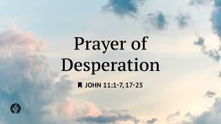 Prayer of Desperation | Audio Reading | Our Daily Bread Devotional | July 8, 2025