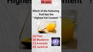 @intelligenceonline7050 .. Which of the following fruit has the " Highest Fat Content " ?