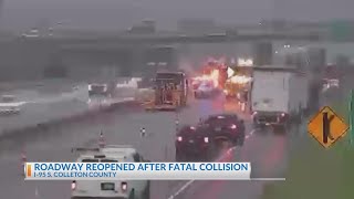 I-95 reopens after deadly Tuesday crash