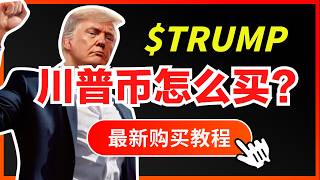 💥一夜暴涨200倍💥如何购买美国总统川普$TRUMP详细教程演示｜懂王Trump川普币怎么买、值得买吗？现在还能买Trumpmeme币吗？在哪家交易所买？如何用网格交易套利特朗普Trump币｜暗夜飞行