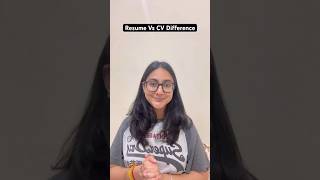 Resume VS CV Difference? #resume #resumetips #cv