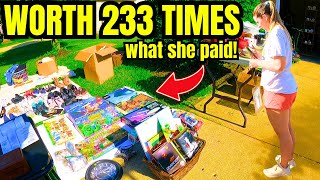 WE FOUND A SMALL FORTUNE AT THIS YARD SALE