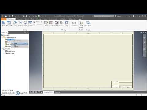 Changing Title Block, Sheet Format, and Border in Inventor