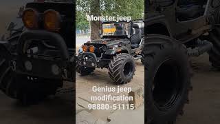 monster jeep modification #jeep #willysmb #canada #automobile #thar #cj3b #genius