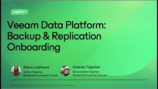 [EMEA session] Veeam Data Platform  Backup & Replication Onboarding