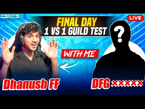 👑FINAL DAY 1 VS 1 GUILD TEST🤬| ME  VS  DFG ***** 😨| FREE FIRE IN TELUGU #dfg #freefire