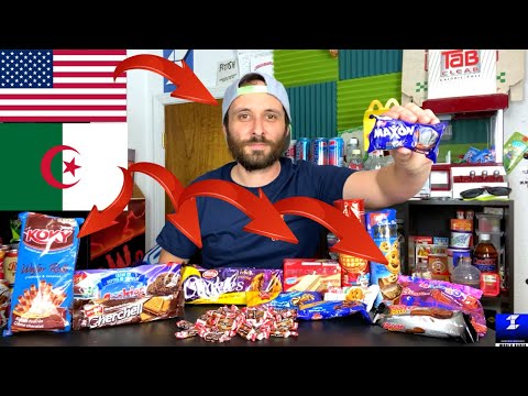 American Tries 13 Algerian Snacks | Review