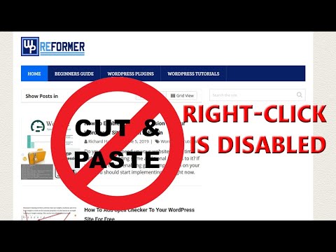 How To Disable Right Click And Copy Paste Functions On Your Website Without Using Plugin