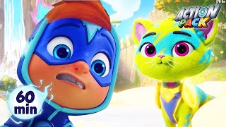 Watts goes to Cat Heaven  | Action Pack 🦸 | Action Cartoons For Kids