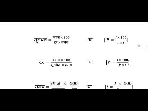 simple interest ka formula and example...