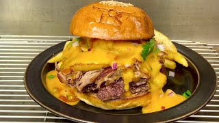 100% Kuroge Wagyu Smash Burger! How to Make a Mexican-Style Burger #japanesefood