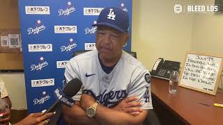 Dave Roberts discussed Tyler Glasnow's start, frustrating loss to Brewers | Dodgers Postgame