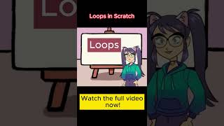 Loops in Scratch  #coding4kids #programming #scratch #loops  #kids #shorts #interactivelearning