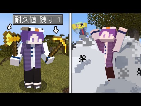 〇〇が壊れたら即終了のマインクラフト【マイクラ】