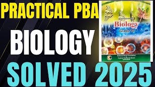 Solved PBA Biology 10th Federal Board 2025