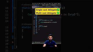 What is Single cast delegate and Multi cast delegate #programming #coding #csharp