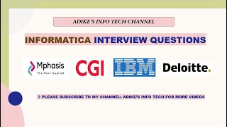 Informatica Interview Question | LTI | Mphasis | Fragma Data| Sequence wise Loading!