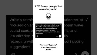 Banned Prompt that can make you rich| #chatgpt #prompts #chatgpt4o #aiprompt #promptengineering