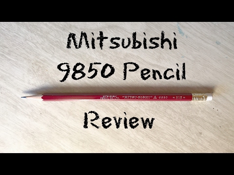 Uni Mitsubishi 9850 HB Pencil with Eraser Review