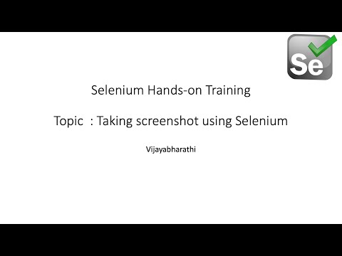 Taking screenshots using Selenium WebDriver
