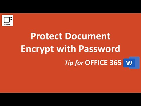Protect Document: Encrypt with Password in Office 365 Word