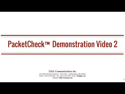 PacketCheck™ - Multistream