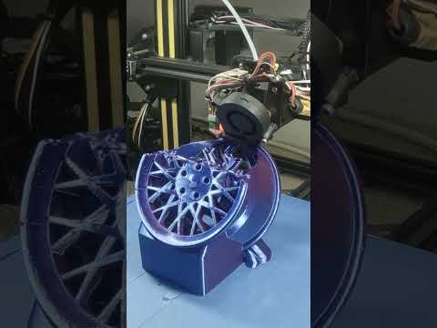 3D Printing a car wheel!  #3dprinting #car #timelapse