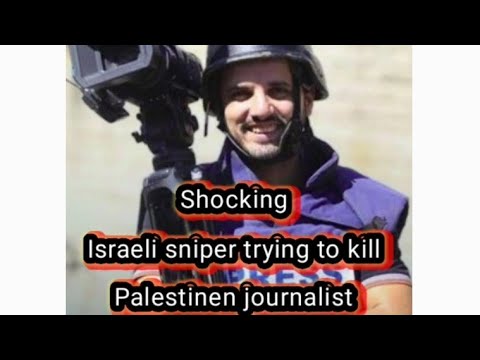 ISRAELI FORCE CAUGHT ON CAMERA TRYING TO KILL A PALESTINIAN JOURNALIST IN JENIN CAMP