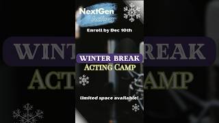 Give the gift of voice acting this year with our Winter Break Acting Camp in NJ! ❄️🎙️