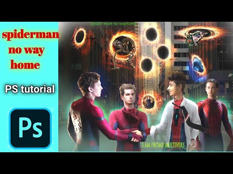 spiderman no way home photoshop ||photoshop tutorial