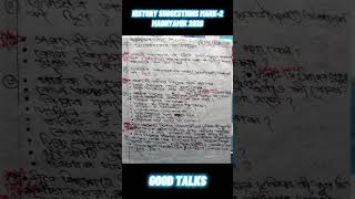 Madhyamik History Suggestion 2 Mark:2026||Good Talks