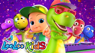 NEW 🦕 Five Little Dinos 🦕 @LooLooKids #loolookids #nurseryryhmes #kidssongs #funkids #dance #zigaloo