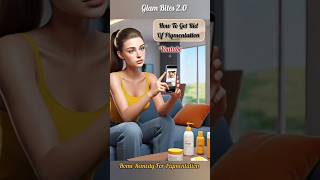 🤔 How Did Riya Found a Solution For Her Pigmentation? #short #glambites2.0 #animation #shortsfeed 🌿