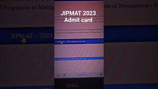 #jipmat #shorts #iim  #iimindore #study JIPMAT 2023Admit Card Released