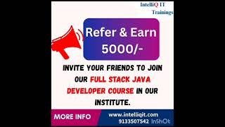 🎓 Refer & Earn – Full Stack Developer Course! 🚀 | IntelliQ IT